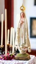 Imagem Nossa Senhora de Fátima resina 30cm DETALHISTA GRANDE - ASA