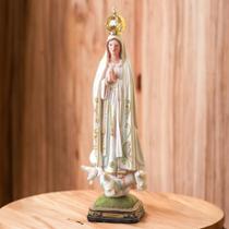 Imagem Nossa Senhora de Fátima resina 40cm DETALHISTA GRANDE - ASA