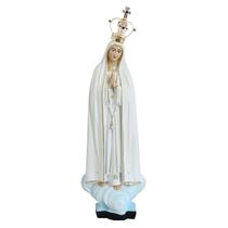Imagem Nossa Senhora de Fátima Resina Nacional Coroa 29 cm