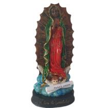 Imagem Nossa Senhora de Guadalupe com Oração 12cm Resina - eMistico
