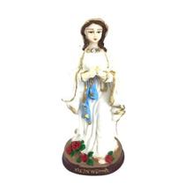 Imagem Nossa Senhora De Lourdes Em Resina 14 Cm - Bialluz Presentes