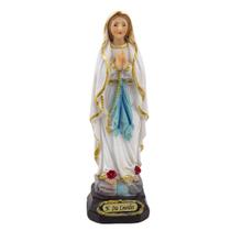 Imagem Nossa Senhora De Lourdes Importada Resina 13 Cm