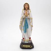 Imagem Nossa Senhora de Lourdes Importada Resina 20 cm - Amém Decoração Religiosa