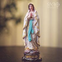 Imagem Nossa Senhora de Lourdes Lurdes 20cm Importada Resina