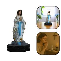 Imagem Nossa Senhora de Lourdes Resina 8 cm