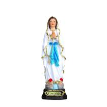 Imagem Nossa Senhora De Lourdes Resina Pequena 12 Cm