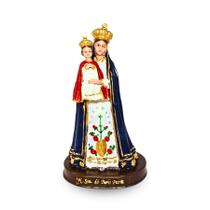 Imagem Nossa Senhora do Bom Parto de 15cm em Resina Artesanal Leve e Durável Ideal para Altar Devoção e Presente - Divinário