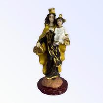 Imagem Nossa Senhora do Carmo em Resina 7 cm - META ATACADO