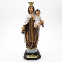 Imagem Nossa Senhora do Carmo Importada Resina 20 cm Imagem Nossa Senhora do Carmo Importada Resina 20 cm