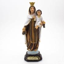 Imagem Nossa Senhora do Carmo Importada Resina 20 cm - Amém Decoração Religiosa