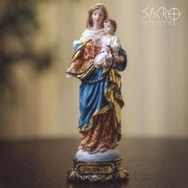 Imagem Nossa Senhora do Rosário 20cm Resina Importada