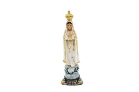 Imagem Nossa Senhora Fatima Importada Di Angelo Resina 14 Cm - Amém Decoração Religiosa