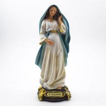 Imagem Nossa Senhora Grávida Importada Resina 21 cm