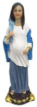 Imagem Nossa Senhora Grávida Resina Importada Religiosa 19cm Imagem Nossa Senhora Grávida Resina Importada Religiosa 19cm