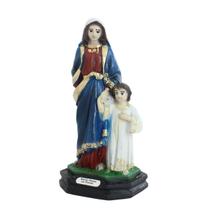 Imagem Nossa Senhora Maria Passa Na Frente Resina 12 cm