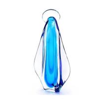 Imagem Nossa Senhora Murano Azul São Marcos 22x7x13cm