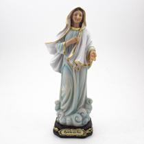 Imagem Nossa Senhora Rainha da Paz Importada Resina 21 cm - Amém Decoração Religiosa