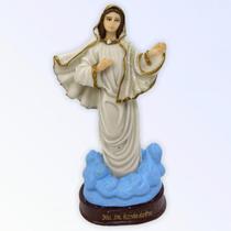 Imagem Nossa Senhora Rainha da Paz Medjugorje Resina 14 cm