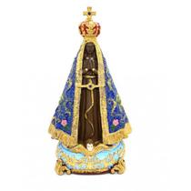 Imagem Nossa Sra Aparecida Barroco Escultura Resina 30 cm