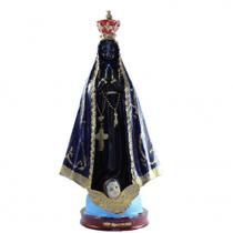 Imagem Nossa Sra Aparecida Escultura Resina 30 cm Imagem Nossa Sra Aparecida Escultura Resina 30 cm
