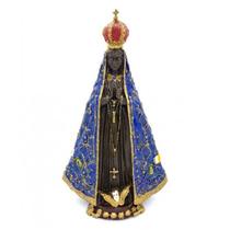 Imagem Nossa Sra Aparecida Escultura Resina 34 cm Imagem Nossa Sra Aparecida Escultura Resina 34 cm