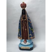 Imagem Nossa Sra Da Aparecida Escultura Gesso Estatua 20 Cm