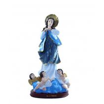Imagem Nossa Sra Da Conceição Escultura Resina 29 cm Imagem Nossa Sra Da Conceição Escultura Resina 29 cm