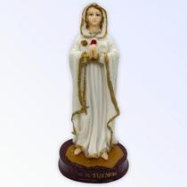 Imagem Nossa Sra Da Rosa Mística Escultura Resina 14 cm Imagem Nossa Sra Da Rosa Mística Escultura Resina 14 cm