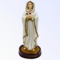 Imagem Nossa Sra Da Rosa Mística Escultura Resina 14 cm