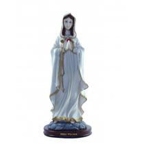 Imagem Nossa Sra Da Rosa Mística Escultura Resina 29 cm Imagem Nossa Sra Da Rosa Mística Escultura Resina 29 cm
