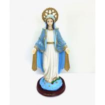 Imagem Nossa Sra Das Graças Escultura Resina 30 cm Imagem Nossa Sra Das Graças Escultura Resina 30 cm