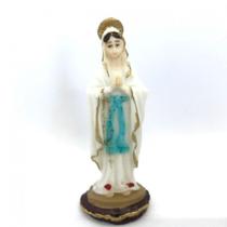 Imagem Nossa Sra De Lourdes Escultura Resina 07 cm