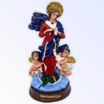 Imagem Nossa Sra Desatadora Escultura Resina 14 cm Imagem Nossa Sra Desatadora Escultura Resina 14 cm