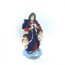 Imagem Nossa Sra Desatadora Nós Escultura Resina 07 cm