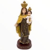 Imagem Nossa Sra Do Carmo Escultura Resina Estátua 16 cm