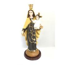 Imagem Nossa Sra Do Carmo Escultura Resina Estátua 32 cm Imagem Nossa Sra Do Carmo Escultura Resina Estátua 32 cm