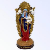 Imagem Nossa Sra do Perpétuo Socorro Escultura Resina 10 cm