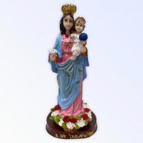 Imagem Nossa Sra Dos Aflitos Escultura Resina 14 cm