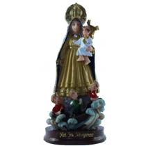 Imagem Nossa Sra Dos Navegantes Escultura Resina 14 cm