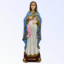 Imagem Nossa Sra Grávida Escultura Resina 15 cm