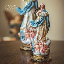 Imagem Nossa Sra. Imaculada Conceição 20cm Resina Importada