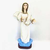 Imagem Nossa Sra Rainha Da Paz Escultura Resina 27 cm