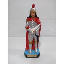 Imagem Ogum Beira Mar Escultura Gesso Estatua 20 Cm