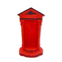 Imagem Oratório Vermelho e Preto Escultura Resina 24 Cm Imagem Oratório Vermelho e Preto Escultura Resina 24 Cm