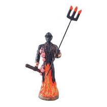 Imagem Orixa Exu Escultura Resina Estatua 17 Cm