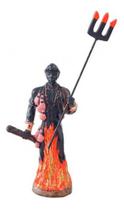 Imagem Orixa Exu Escultura Resina Estatua 17 Cm