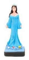 Imagem Orixa Iemanja Umbanda Azul Clara Escultura Resina Estatua 11 Cm
