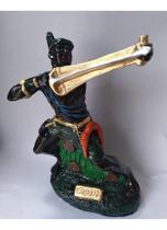 Imagem Orixa Oxossi Escultura Gesso Estatua 40 Cm