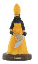 Imagem Orixa Oxum Amarela Escultura Resina Estatua 10 Cm