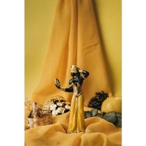 Imagem Orixa Oxum Amarela Escultura Resina Estatua 15 Cm